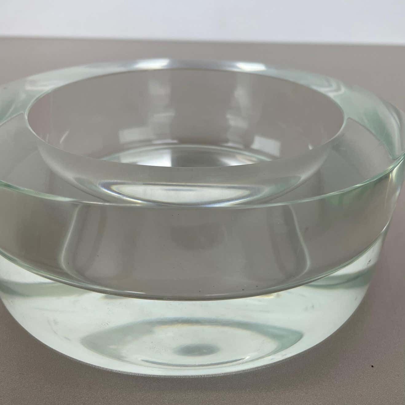 photo furniture New Old Stock 3,1kg Lucid Bowl Murano Glass Seguso Vetri D'arte, Italy, 1970 No2