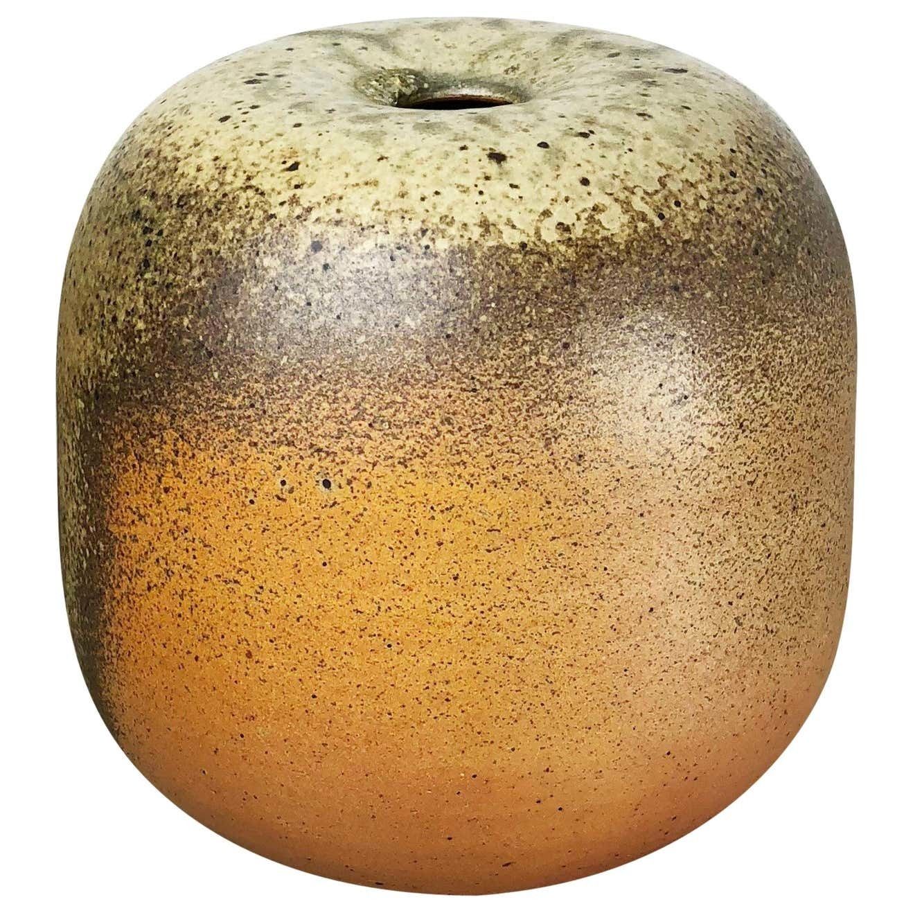 Abstract Ceramic Studio Pottery Vase Object Horst Kerstan, Kandern Germany 1980s