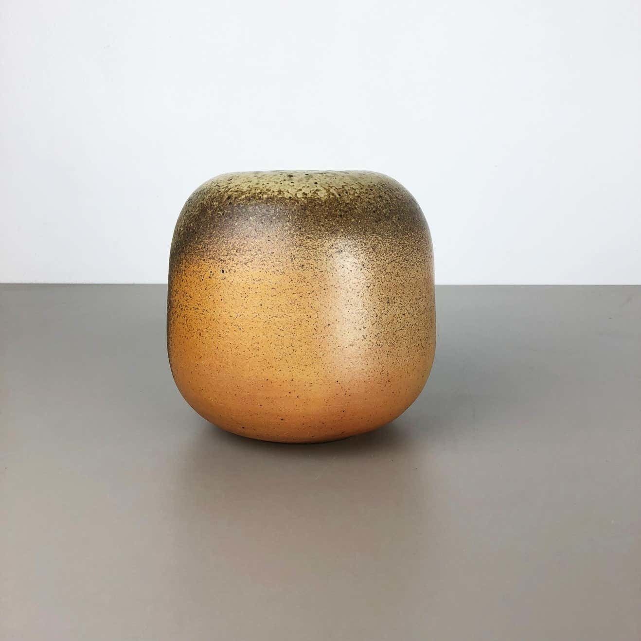 Abstract Ceramic Studio Pottery Vase Object Horst Kerstan, Kandern Germany 1980s photo furniture