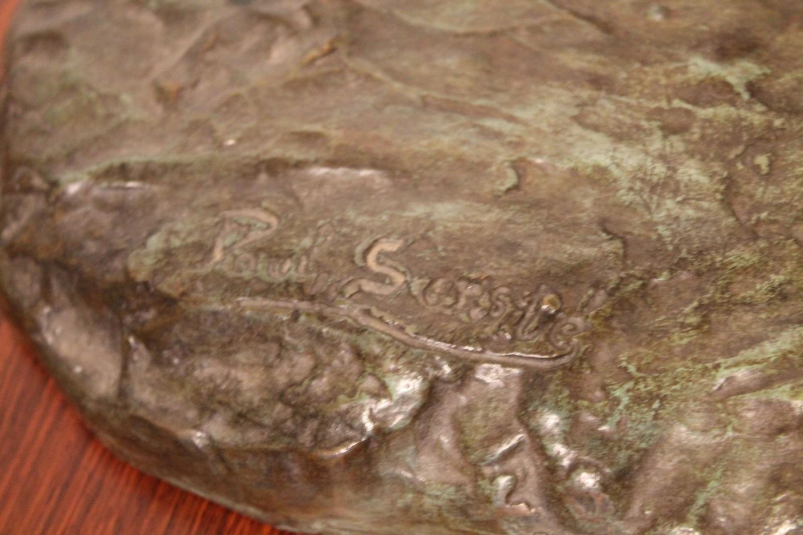 Bronze Sculpture " Cowboy On His Horse" By Paul Sersté, Belgium photo for sale