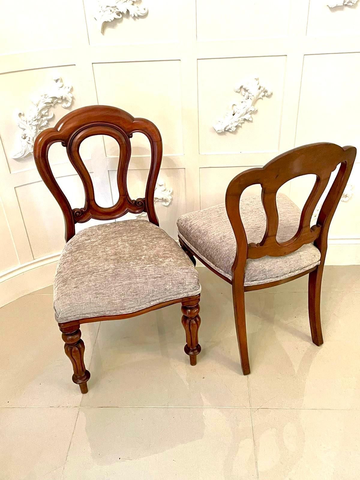 photo furniture Antique Set Of Six Victorian Mahogany Dining Chairs