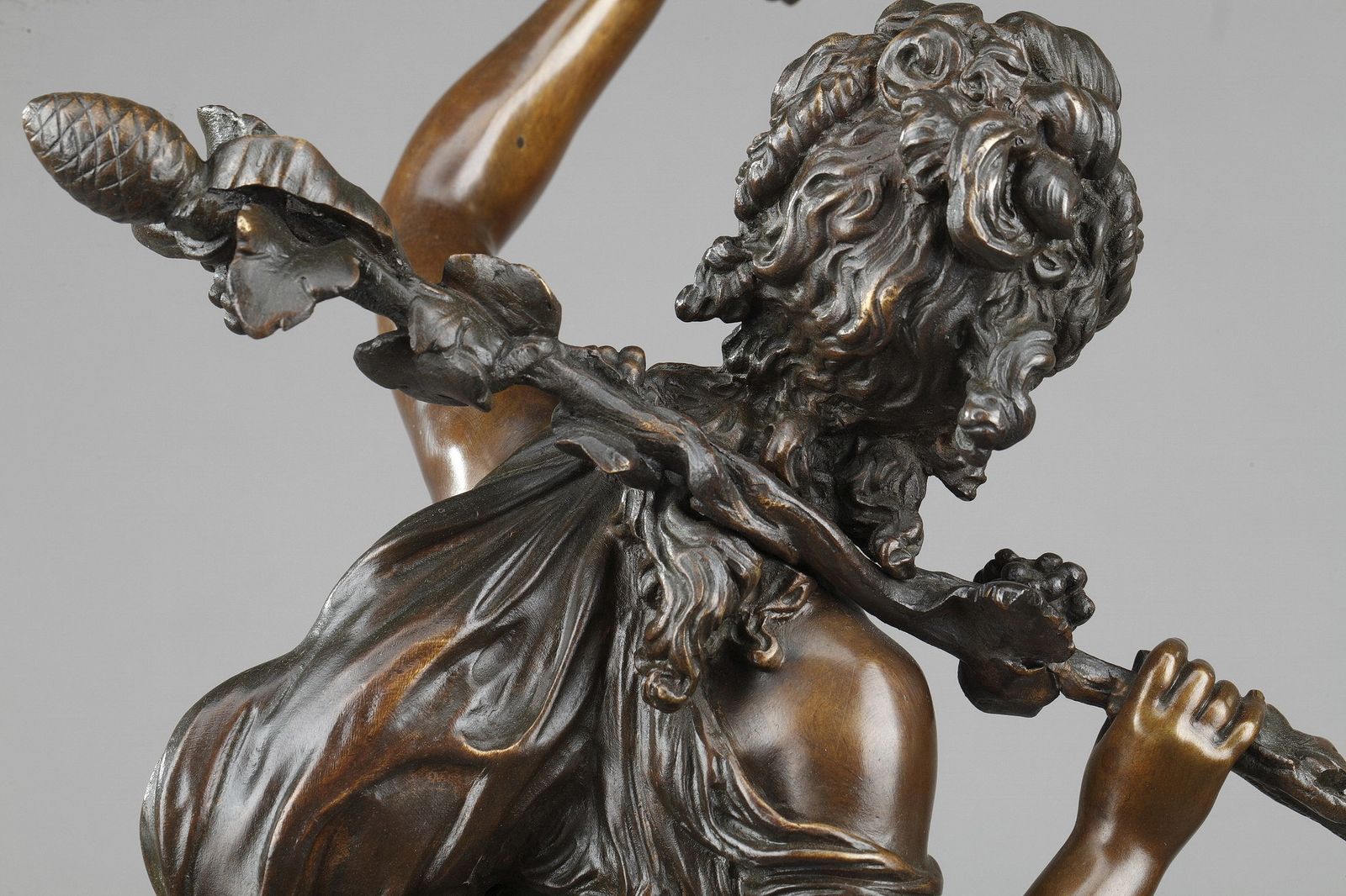 photo buy Bronze Sculpture, "Allegory Of The Vine", Signed Hippolyte Moreau (1832 1927)
