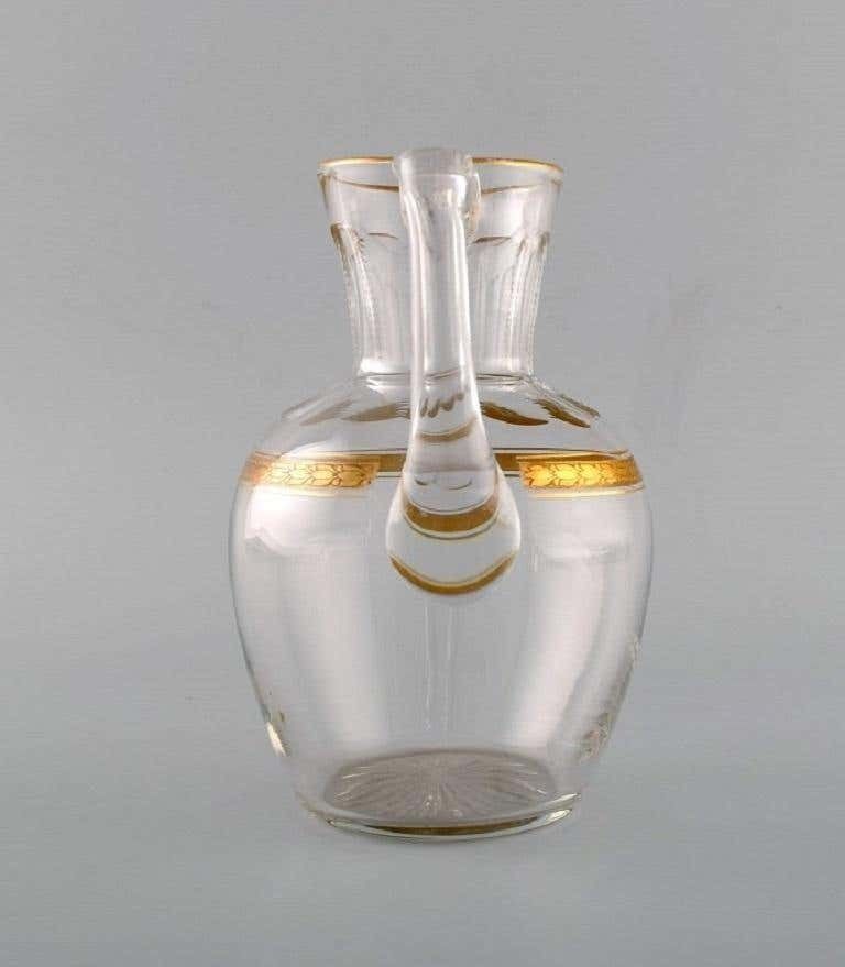 Baccarat, France, Art Deco Jug In Crystal Glass photo vinterior