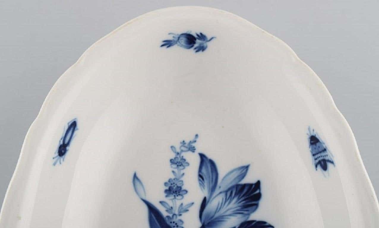 Antique Meissen Porcelain Bowl With Hand Painted Flowers And Insects photo Home Decor