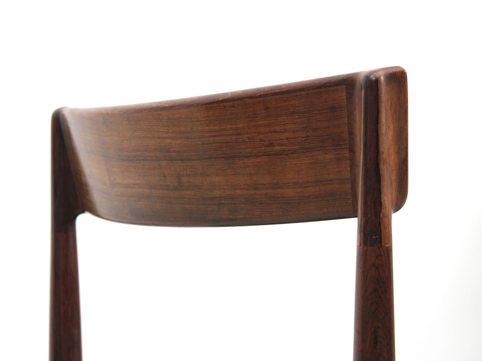 Furniture Mid Century  Modern Scandinavian Set Of 4 Chairs In Teak By Harry Rosengren Hansen photo
