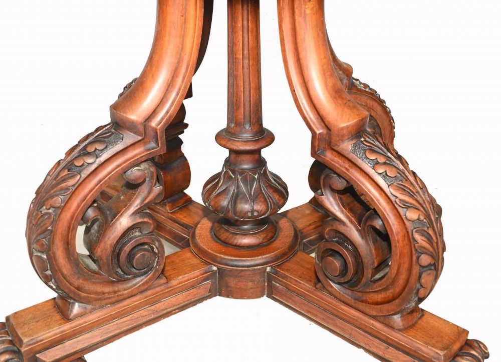 Victorian Sofa Table Walnut Antique 1860 photo 1850.0