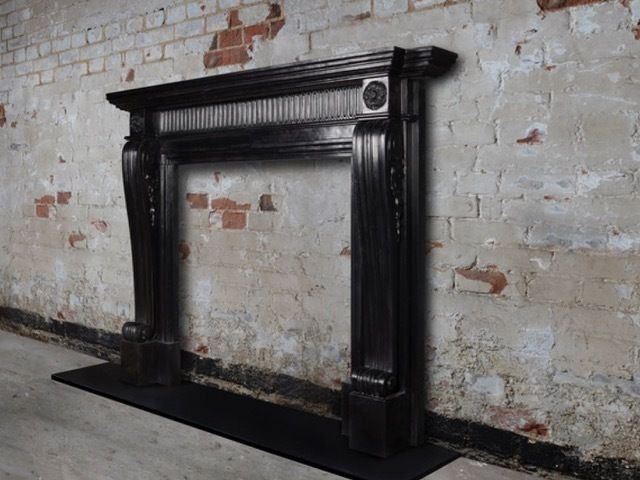 Georgian Style Black Belgian Marble Surround photo furniture