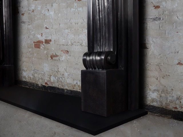 Georgian Style Black Belgian Marble Surround photo Home Fixtures
