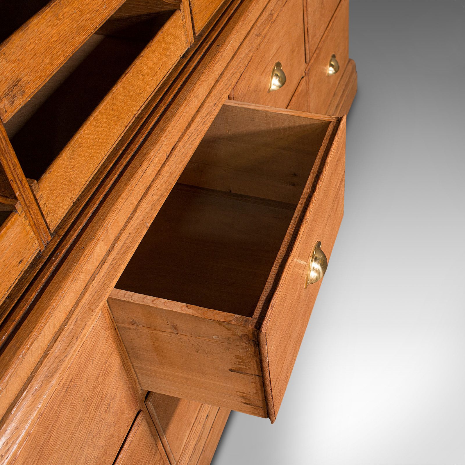 5850.0 Very Large Antique Haberdashery Cabinet, Oak, Collector, Shop, Rack, C.1910 photo