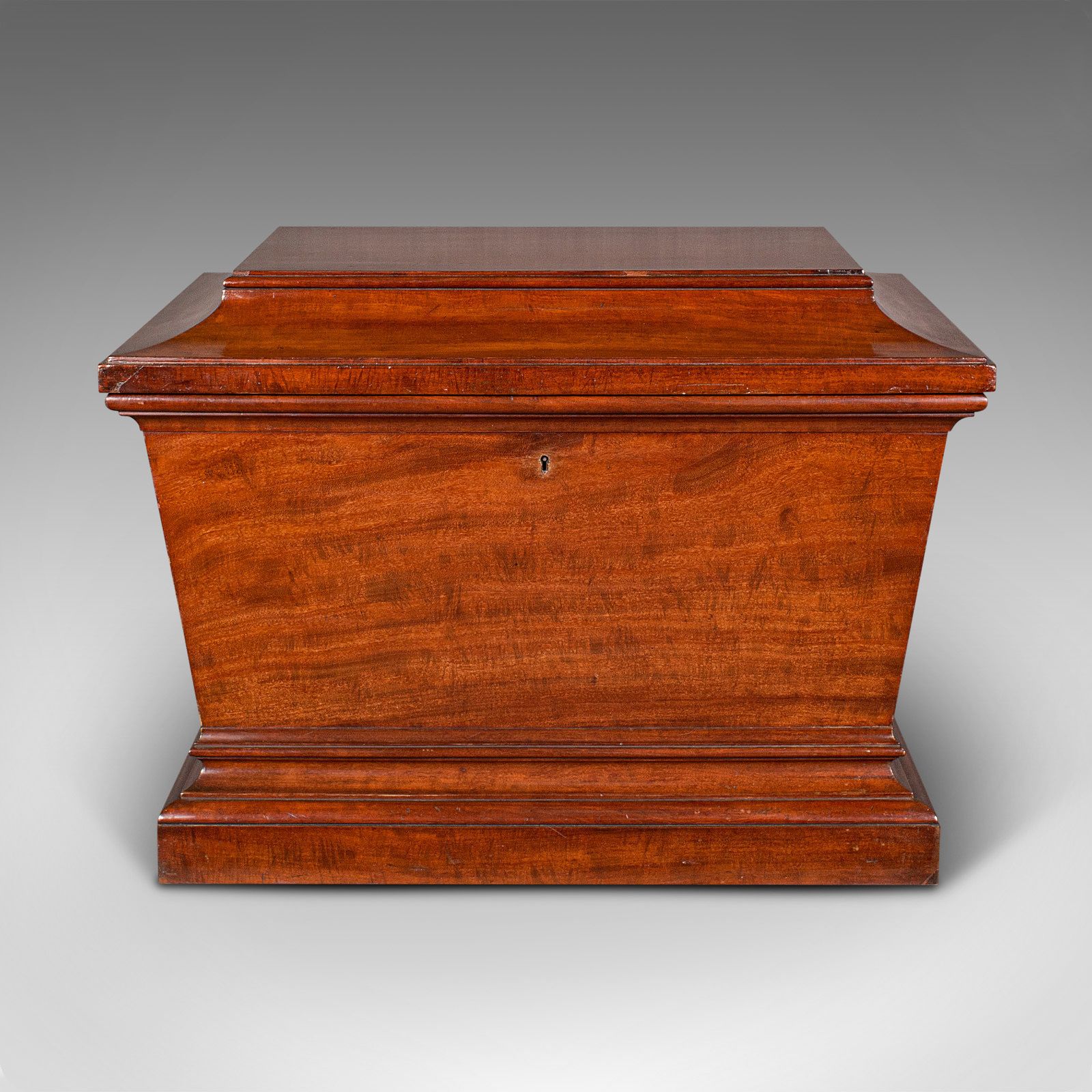 Large Antique Sarcophagus Cellarette, English, Mahogany, Wine Cooler, Regency photo furniture