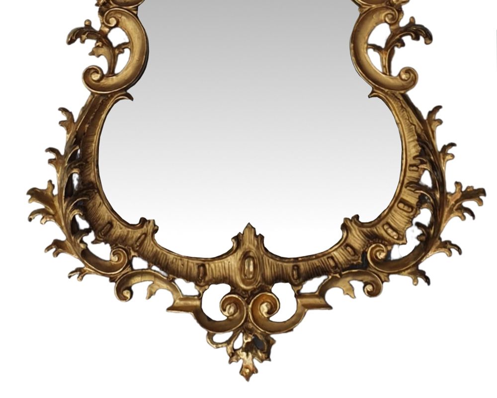 Rare Pair Of 19th Century Pier Giltwood Mirrors In The Rococo Manner photo Home Decor