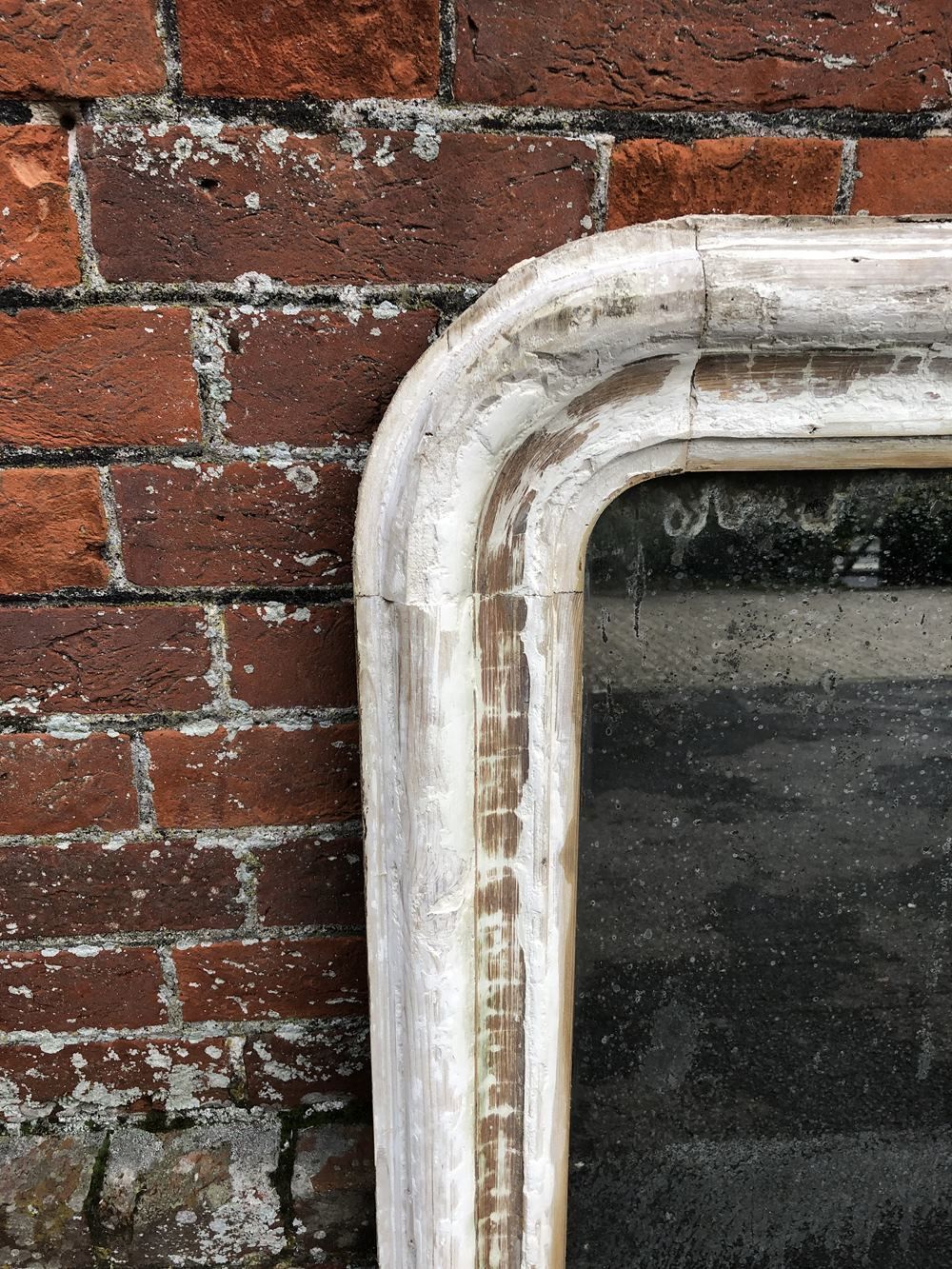 A Delightful Antique French 19th Century Carved Wood And Gesso Arched Top Distressed Louis Philippe Mirror photo furniture