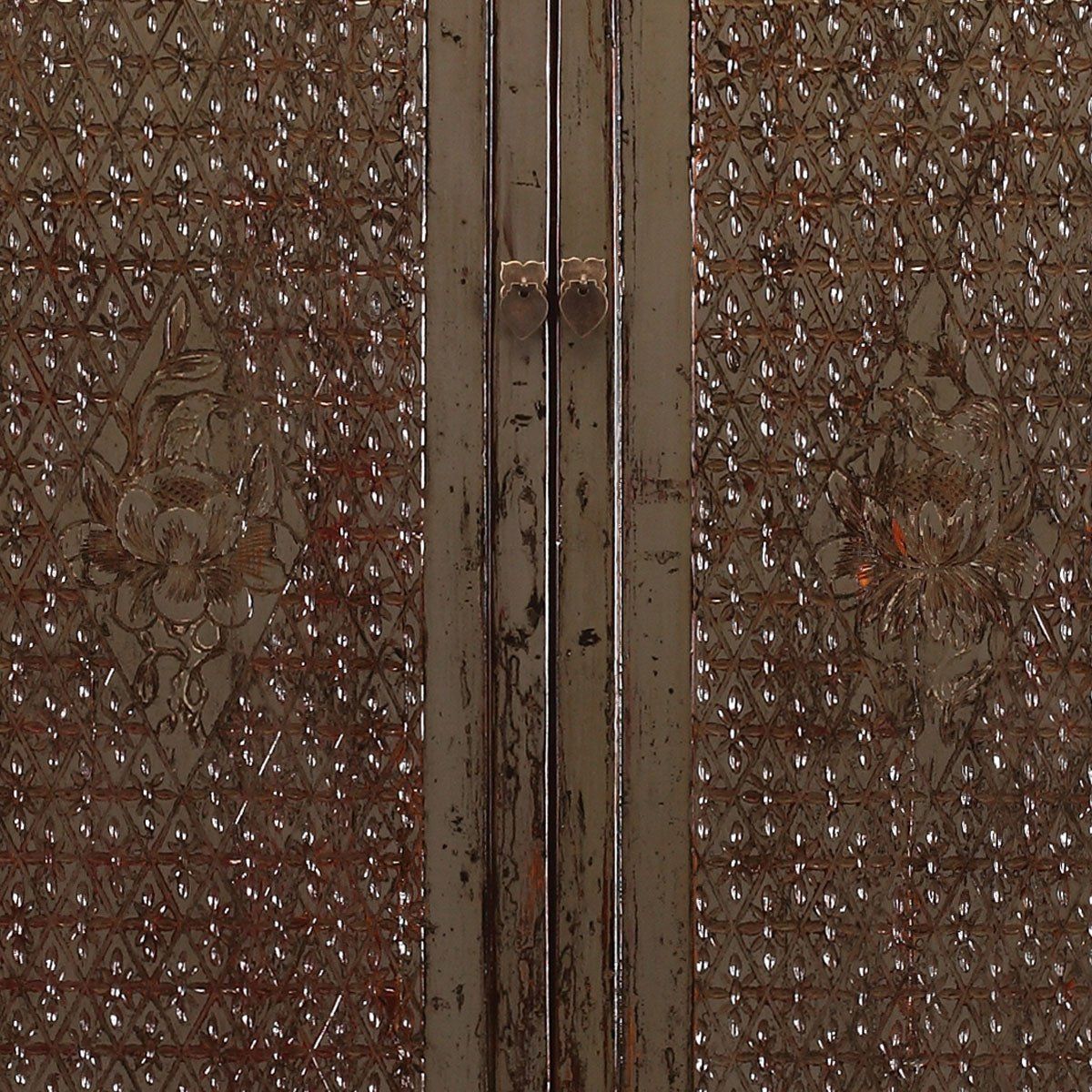 Grey Lacquer Patterned Amoire photo 2595.0