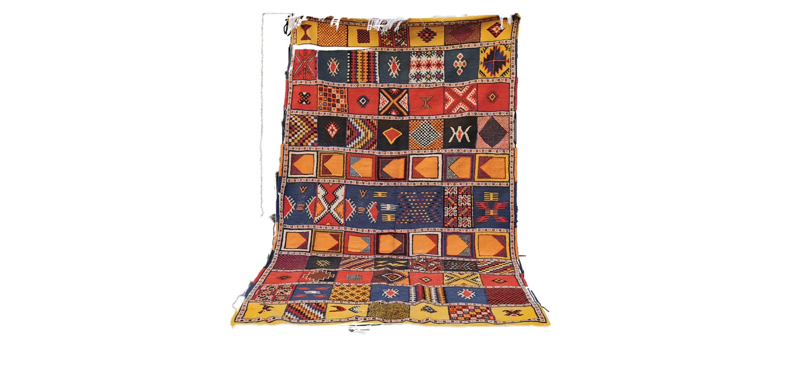 Authentic Handmade Woven Moroccan Rug  Colouful Berber  Carpet, Pure Wool Vegetable Dyes photo buy