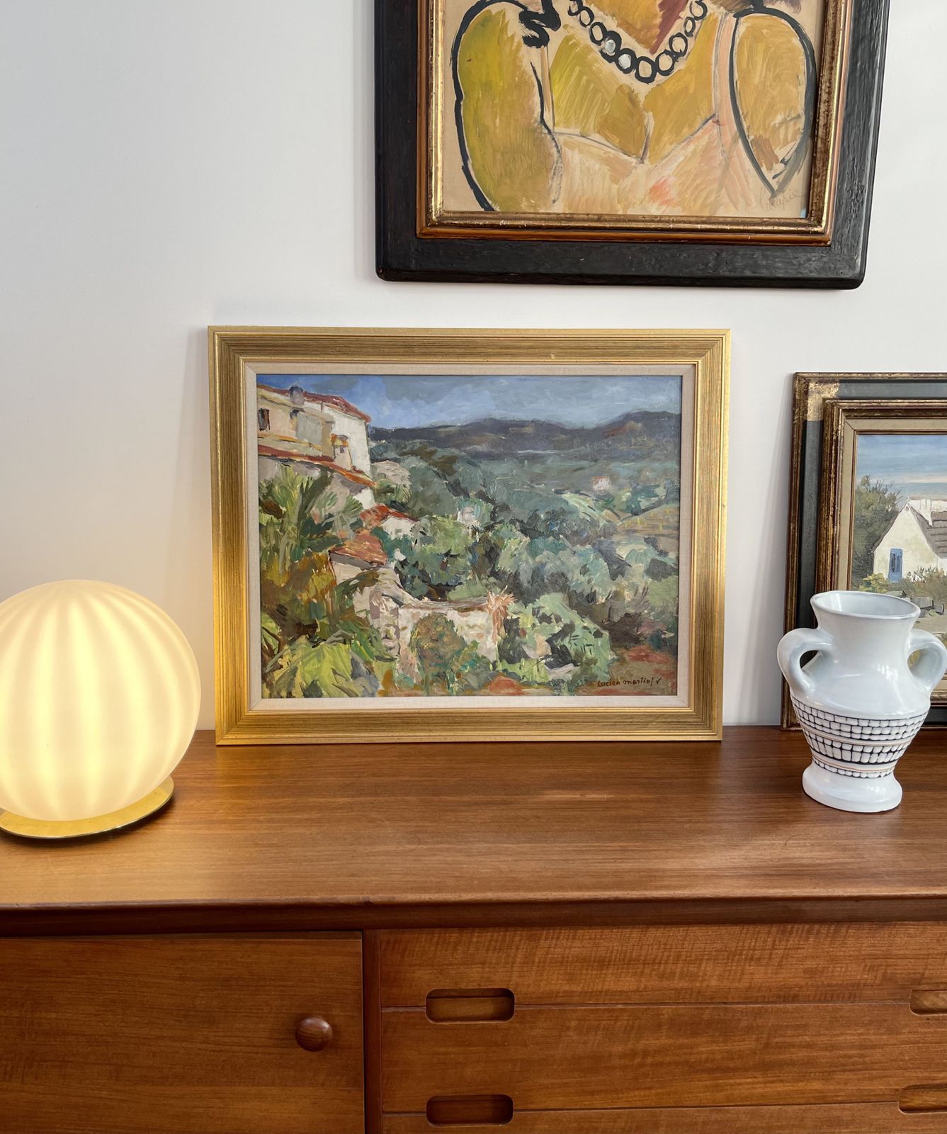 'The Valley In Biot Côtes D'azur' By Lucien Martial (Circa 1960s) photo for sale