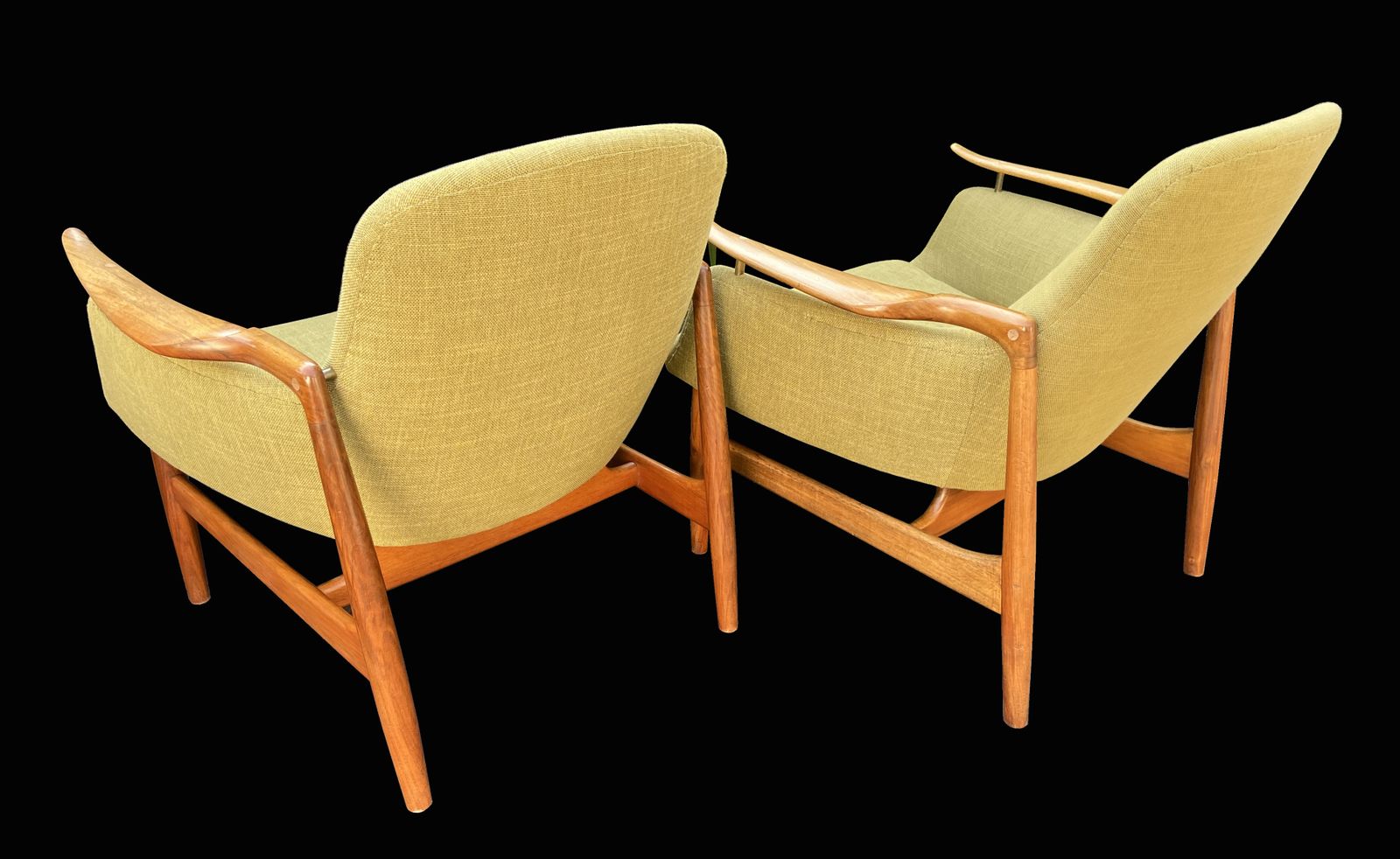 Fine Pair Of Nv53 Chairs By Finn Juhl For Niels Vodder photo Furniture