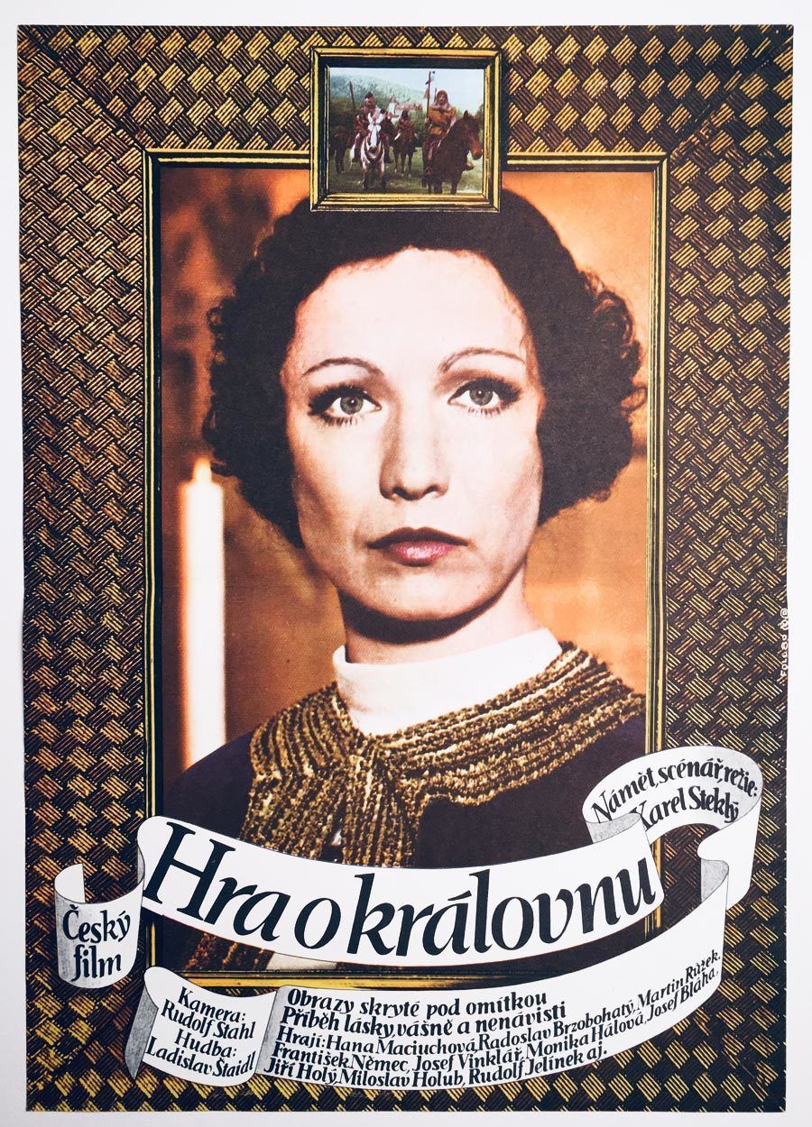 Original Film Poster, Playing For The Queen, Dobroslav Foll, 1980, Genuine Czech Vintage Print