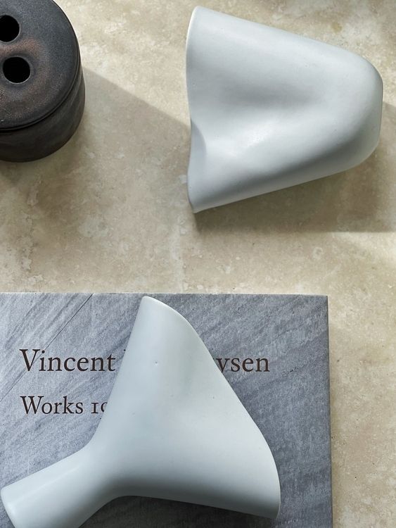 Stig Lindberg 'Veckla' Set Of Ceramic Vases By Gustavsberg. 1950s.