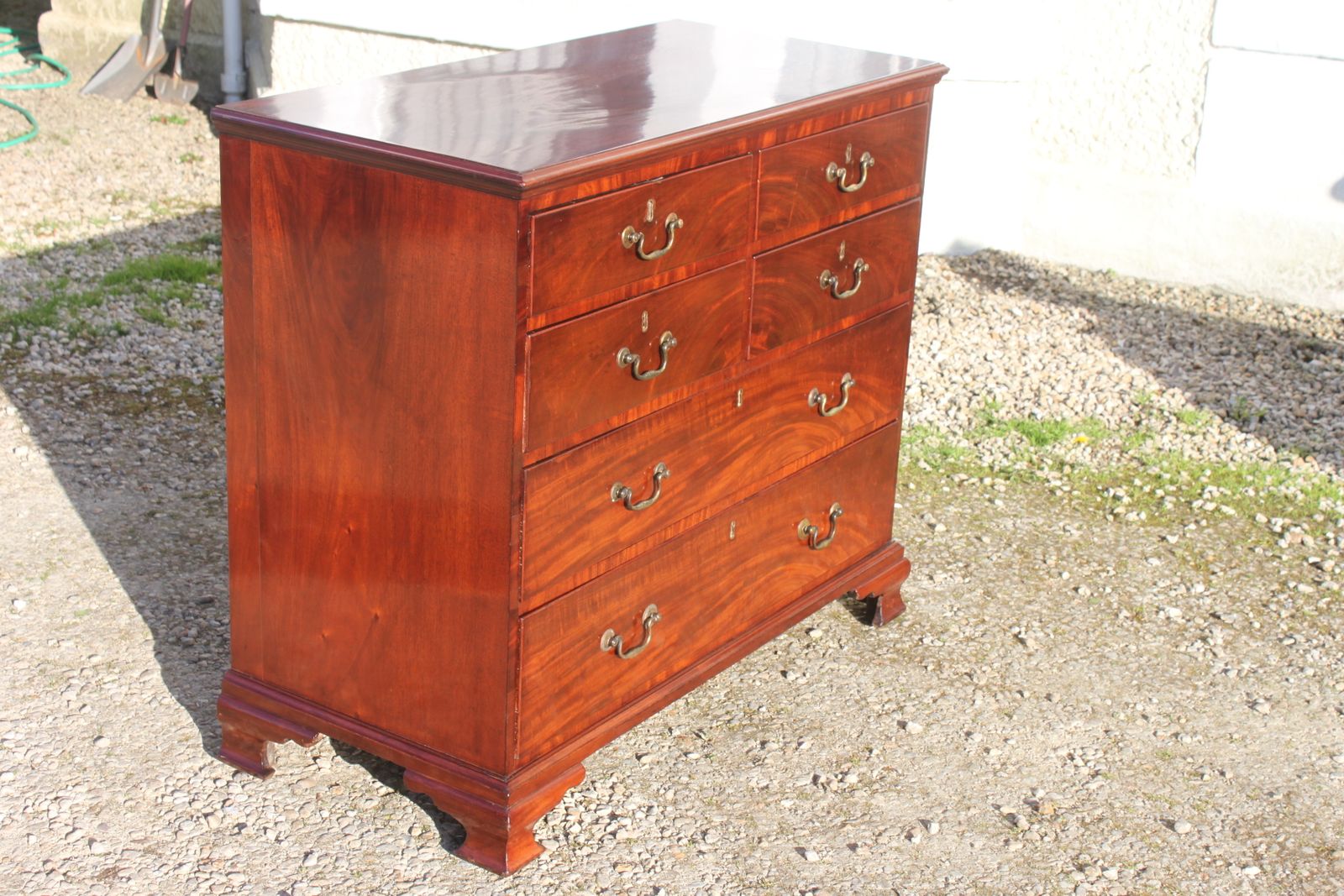 A Fine Mahogany George III Period Chest Of Drawers photo for sale