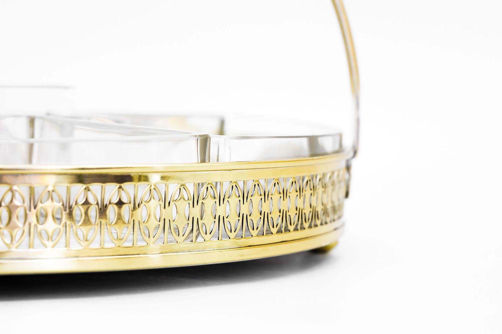 Art Deco Centerpiece With 5 Glass Parts Vienna Around 1910s photo for sale