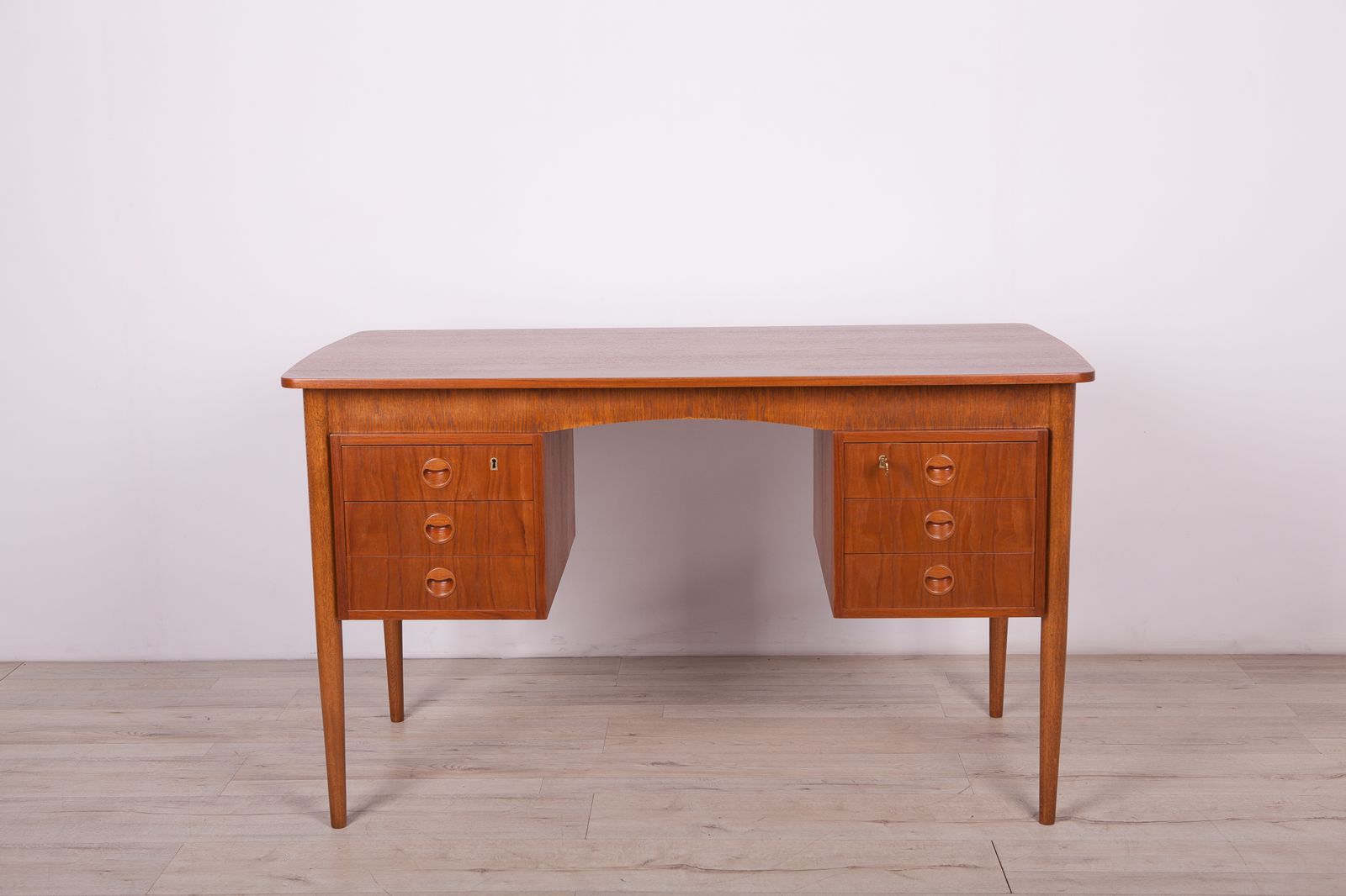 Mid Century Freestanding Teak Desk, 1960s photo buy