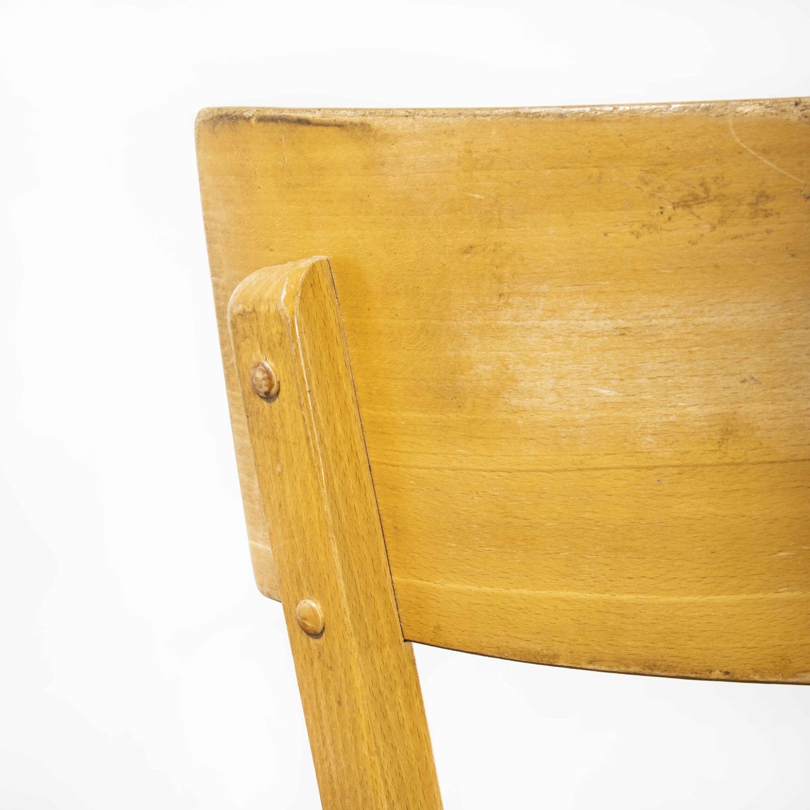 1950’s French Baumann Blonde Beech Bentwood Dining Chairs – Set Of Eight photo furniture