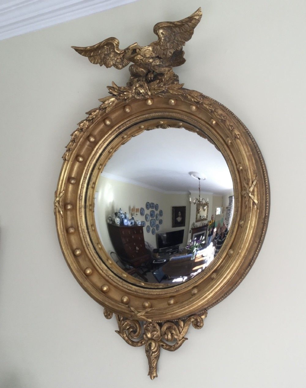A Stunning 19th Century Convex Mirror