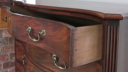 Fine Serpentine Mahogany Chest Of Drawers photo 4500.0