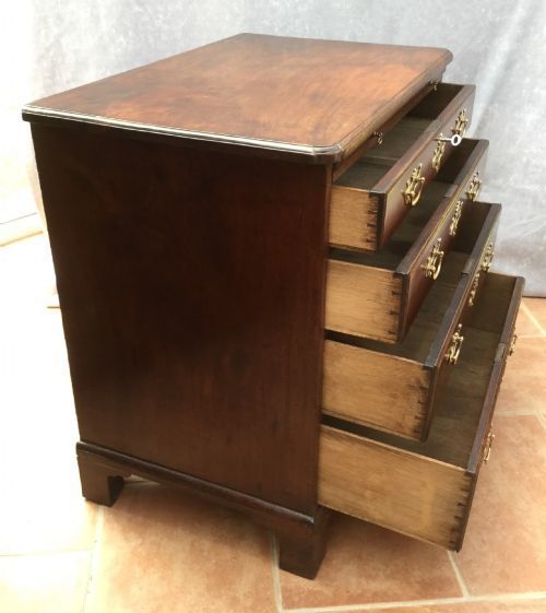 Small Mahogany Chest Of Drawers photo vintage