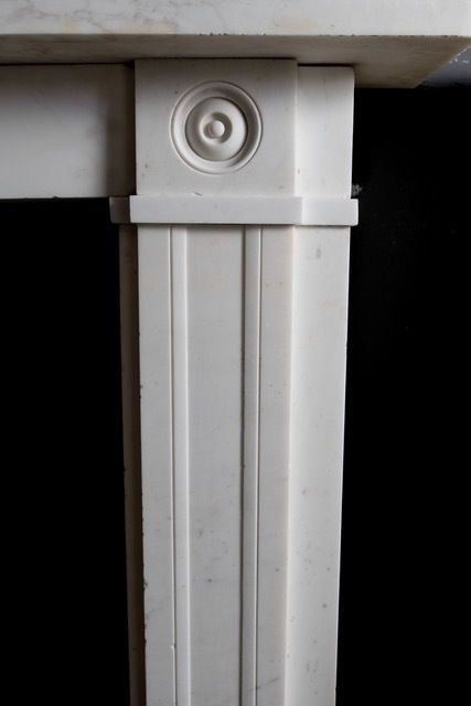 18th Century Georgian Marble Bulls Eye Fireplace. photo for sale
