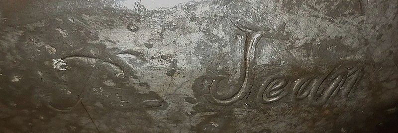 photo vinterior Top Pewter Vase, Young Woman Picking A Water Lily, Signed P. Jean, Art Nouveau, Early 20th Century