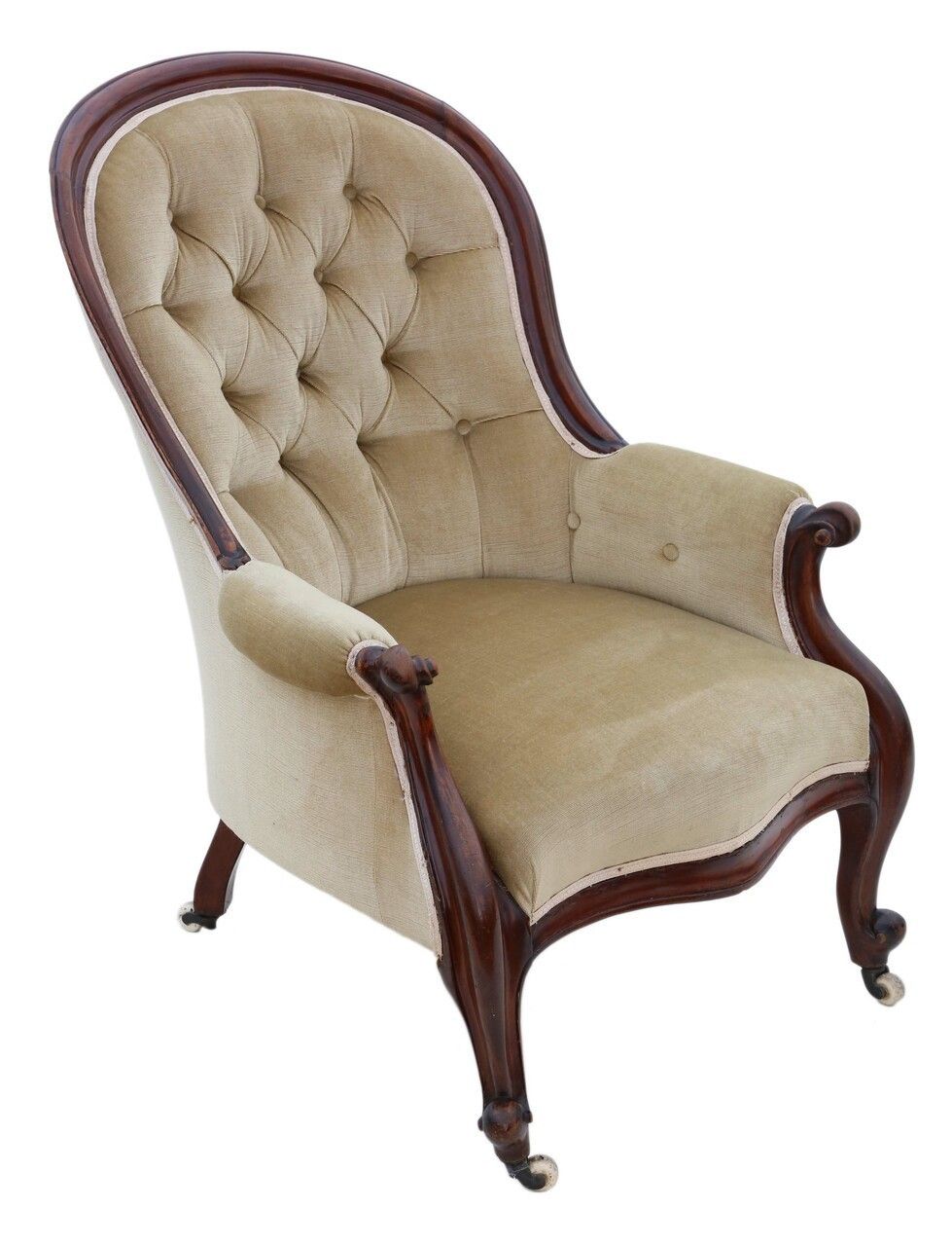 Victorian Mahogany Spoon Back Slipper Armchair C1870 photo Furniture