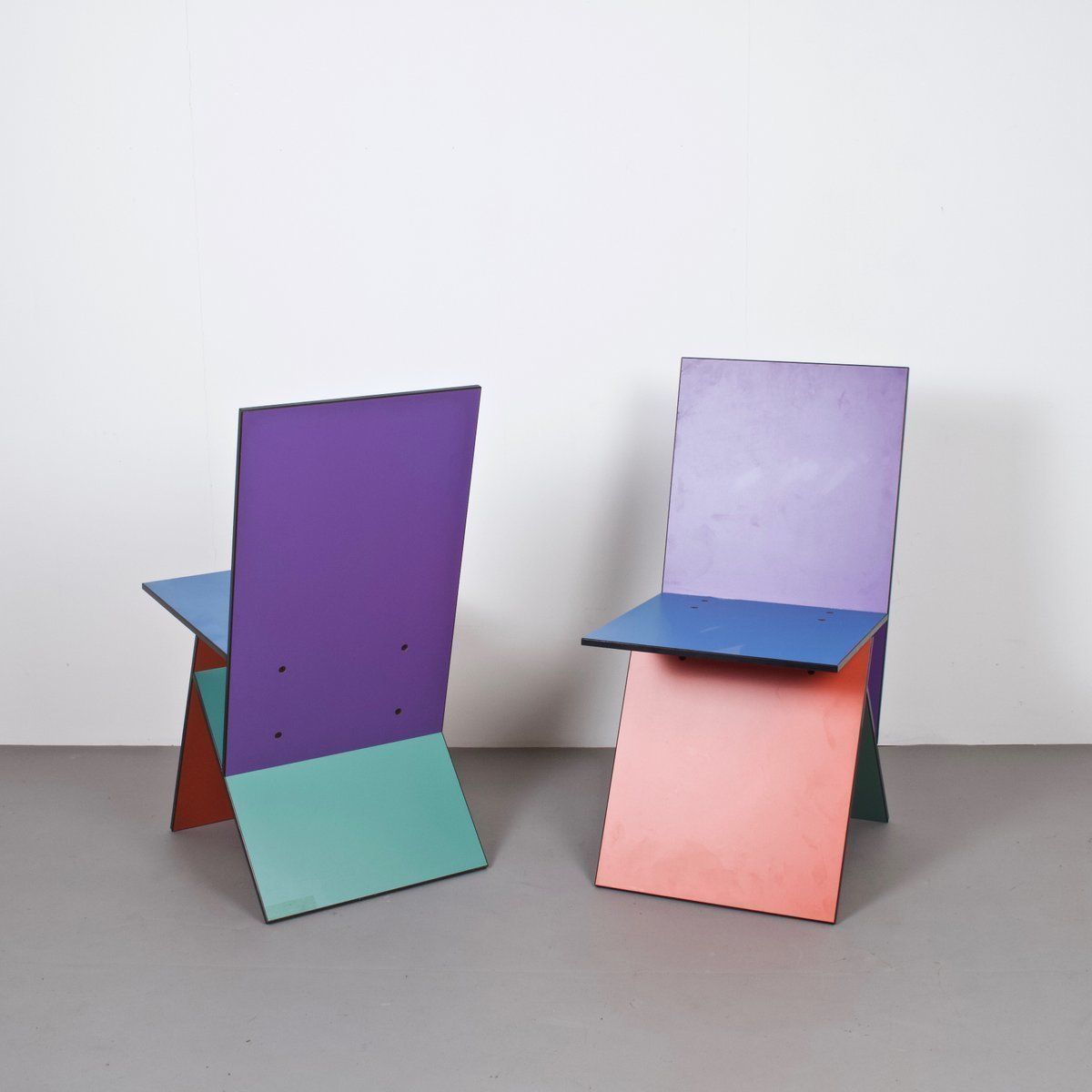 Vintage Swedish Vilbert Chairs By Verner Panton For Ikea, 1990s, Set Of 2 photo furniture