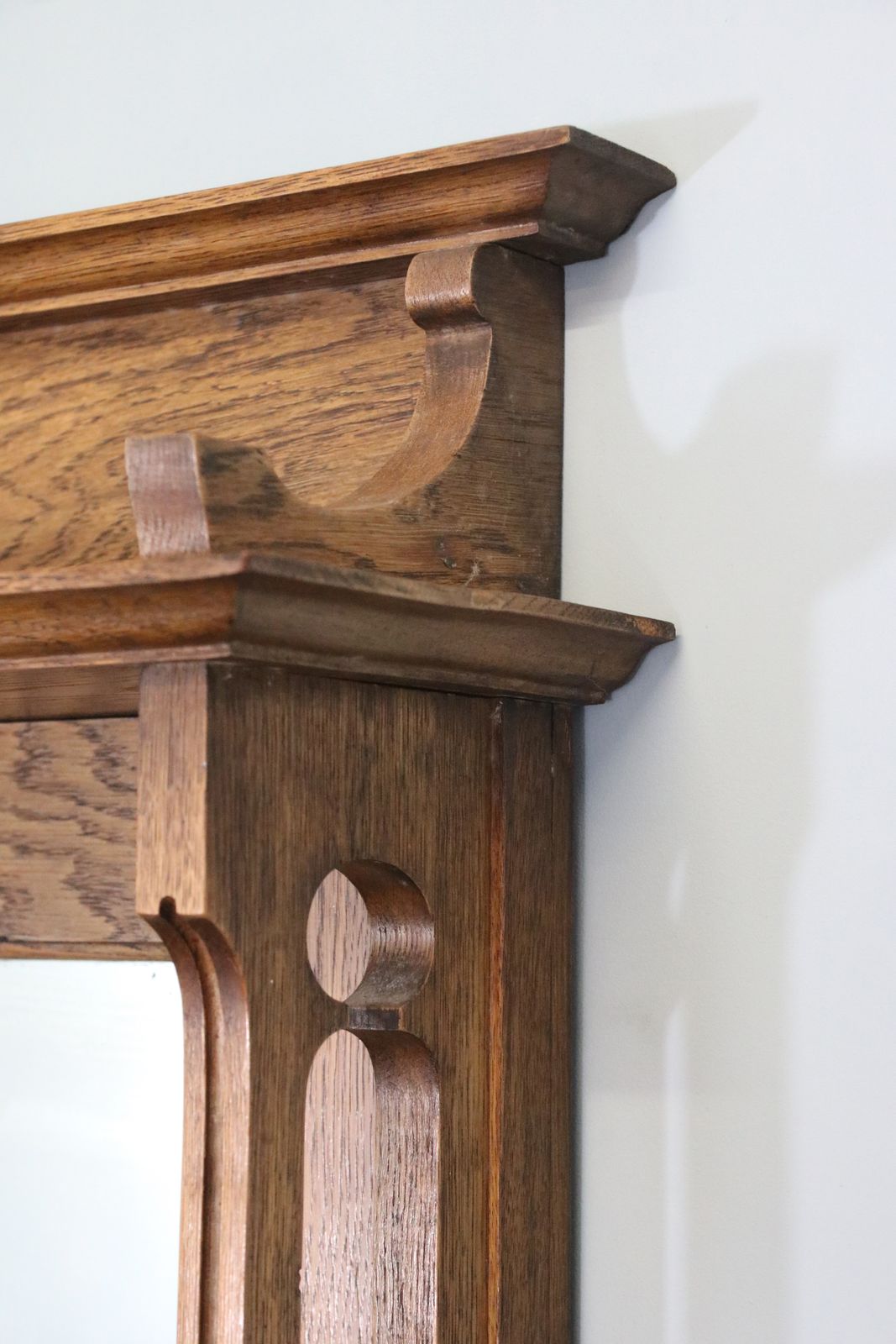 695.0 Arts And Crafts Style! A Super Quality Late Victorian Oak Sideboard With An Arts And Crafts Influenced Style. photo