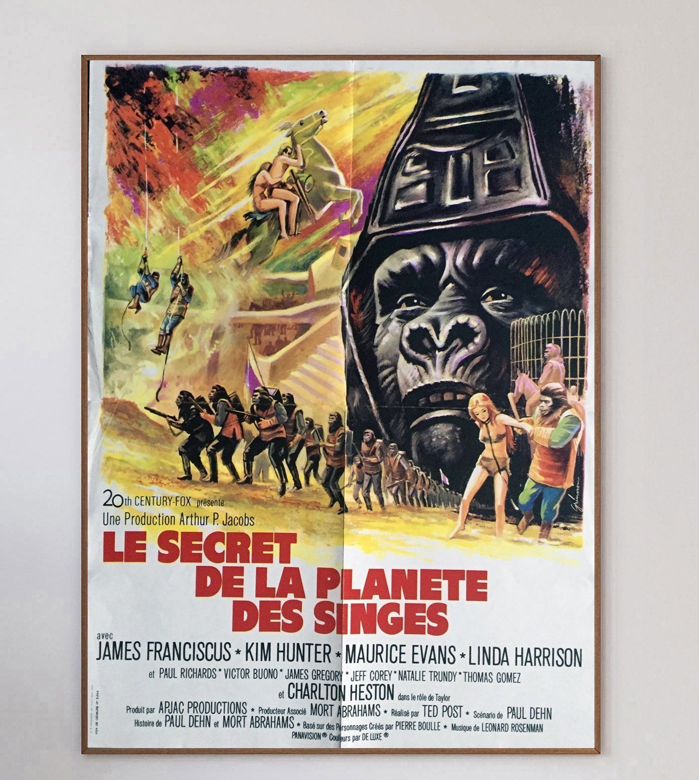 Beneath The Planet Of The Apes (French) Original Vintage Poster photo 171.0