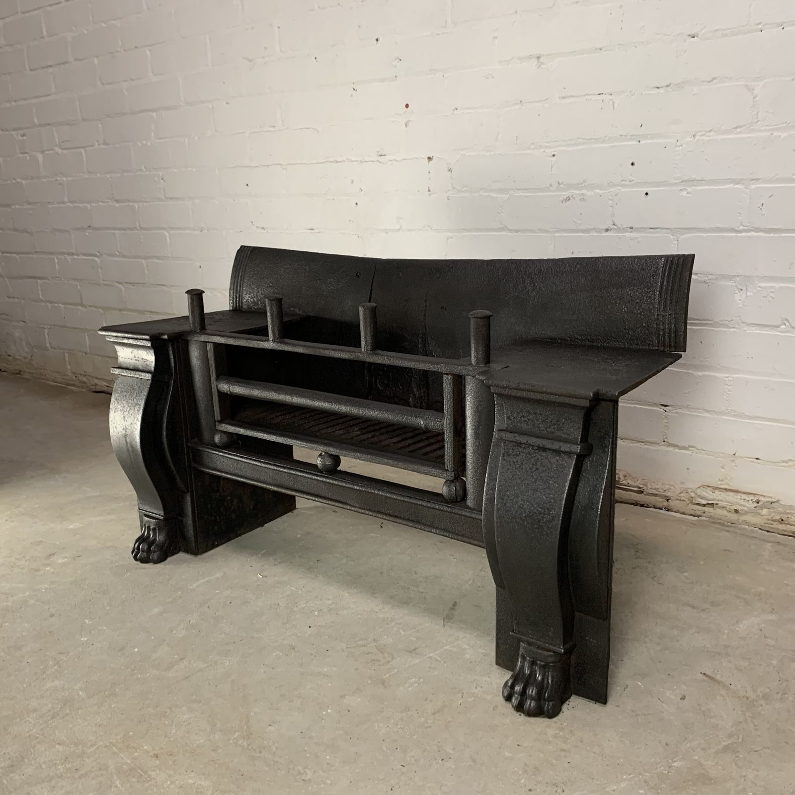 Large Regency Cast Iron Fireplace
