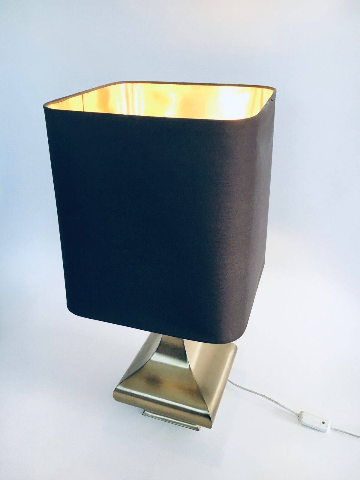 1970's Design Hollywood Regency Style Brass Table Lamp photo buy