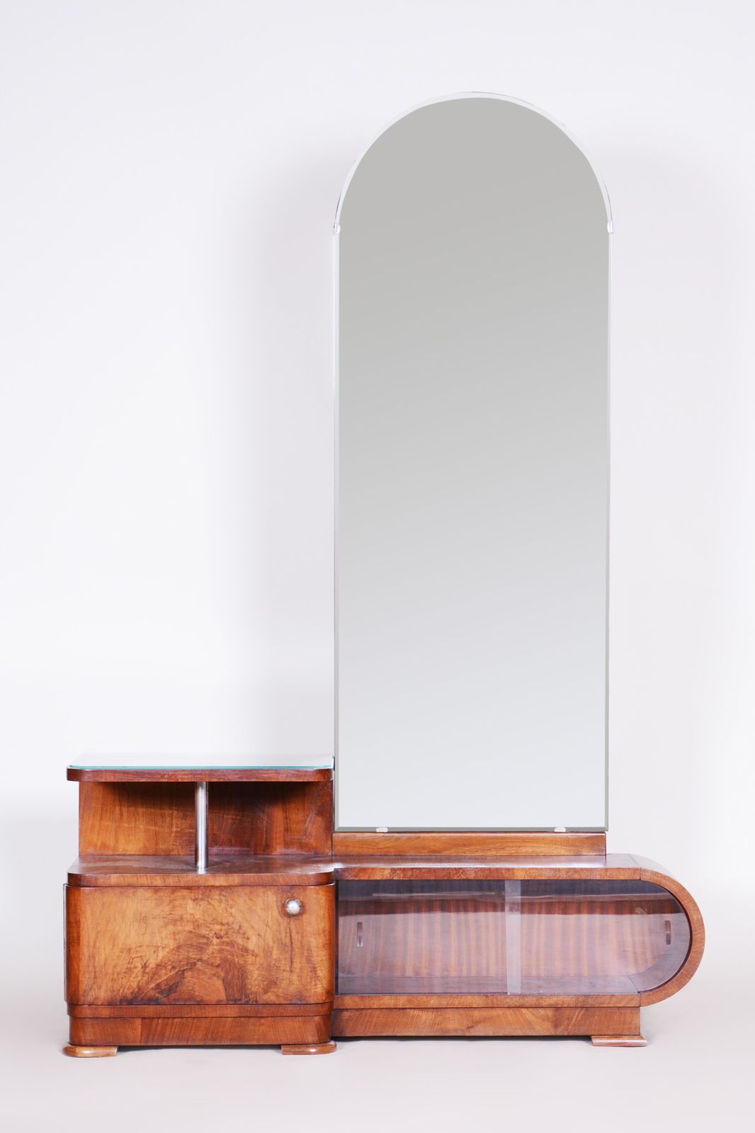 Walnut Art Deco Dressing Mirror From Czechoslovakia, Period 1920s photo furniture