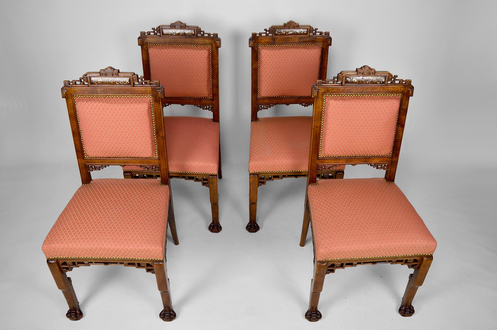 Japanese Style Chairs Attributed To Gabriel Viardot, France, Circa 1880, Set Of 4 photo furniture