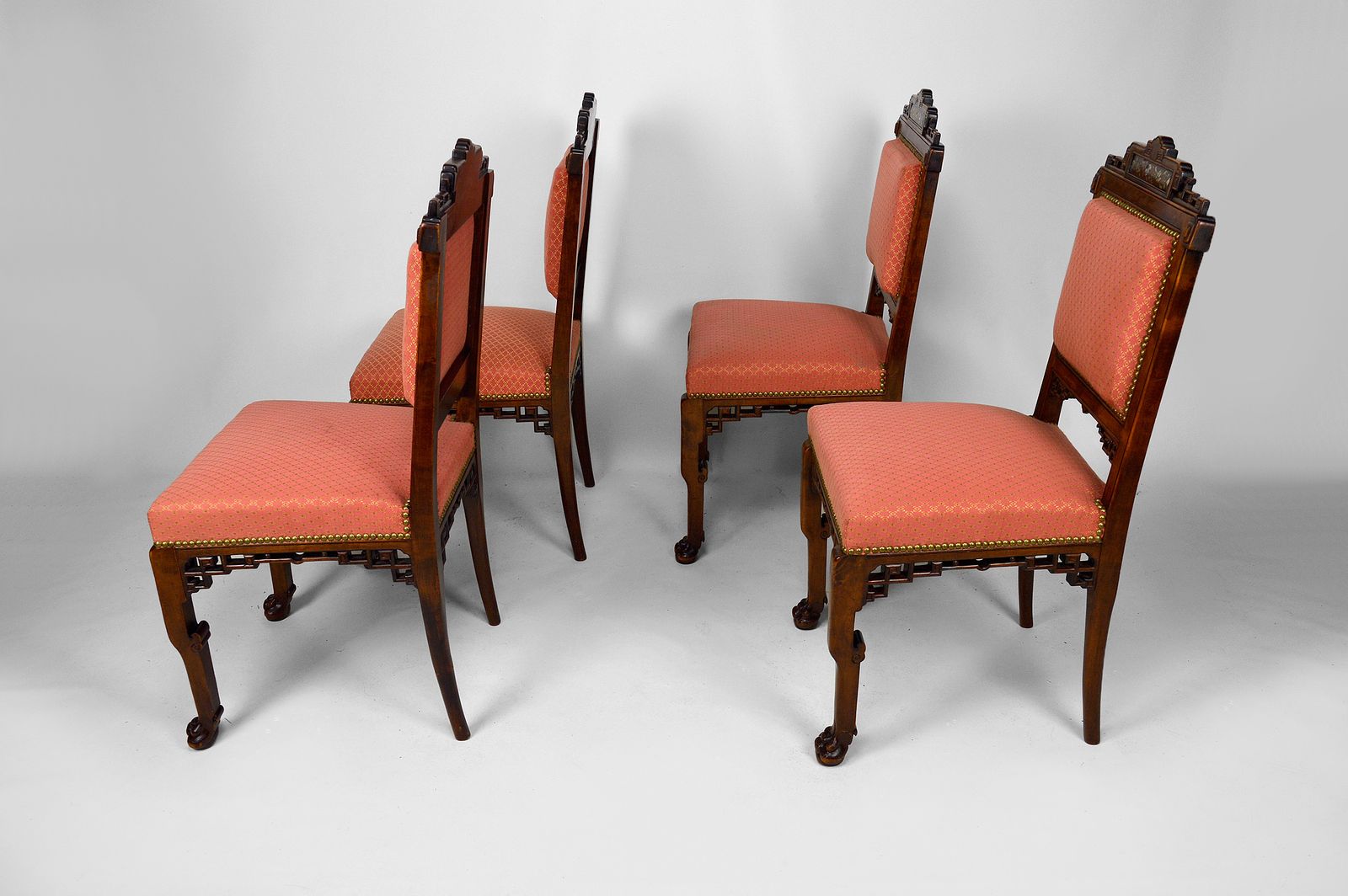 photo for sale Japanese Style Chairs Attributed To Gabriel Viardot, France, Circa 1880, Set Of 4