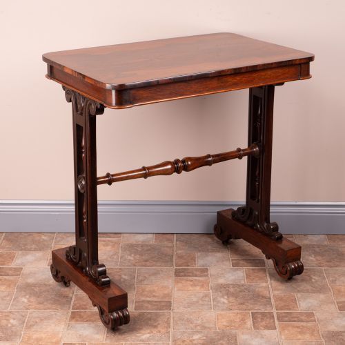 Rosewood Stretcher Table, 1800s