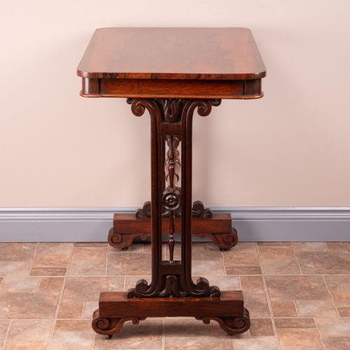 Furniture Rosewood Stretcher Table, 1800s photo