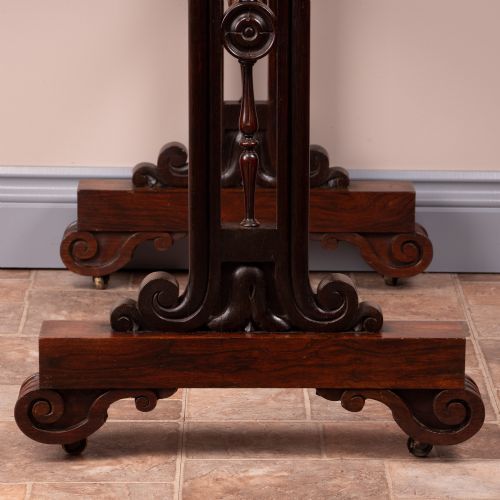 857.0 Rosewood Stretcher Table, 1800s photo