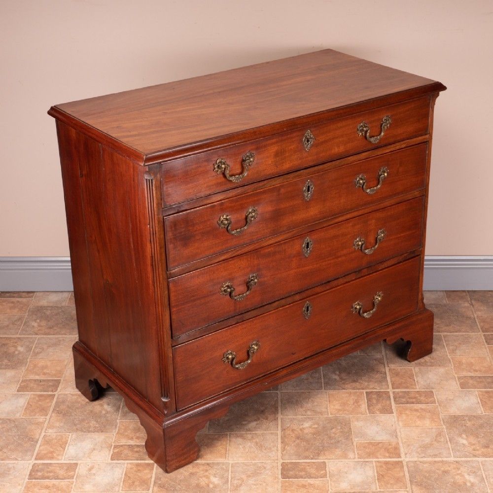 Small 19thc Mahogany Chest Of Drawers photo for sale