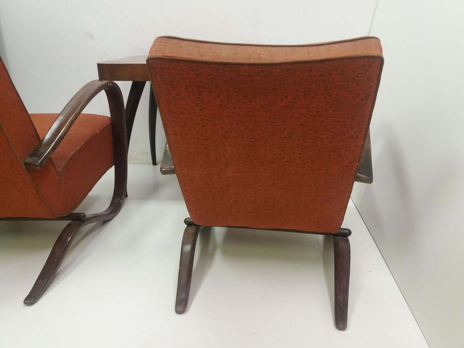 1930 Pair Of Armchairs + Spider Table, By Halabala For Thonet, Czechoslovakia photo 5933.0