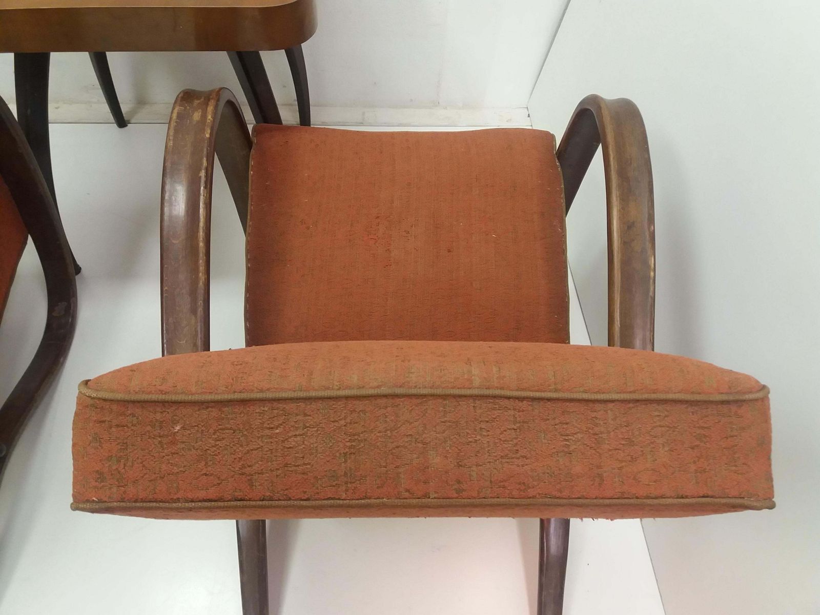 1930 Pair Of Armchairs + Spider Table, By Halabala For Thonet, Czechoslovakia photo vintage