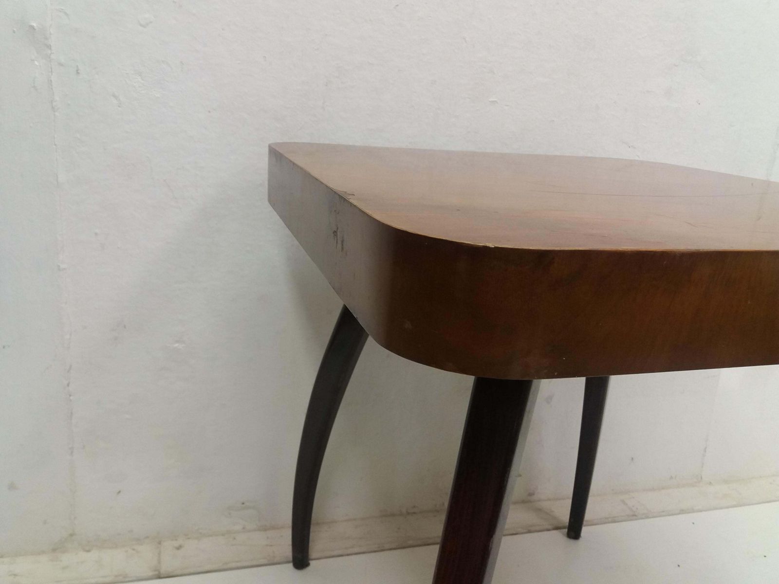 photo for sale 1930 Pair Of Armchairs + Spider Table, By Halabala For Thonet, Czechoslovakia