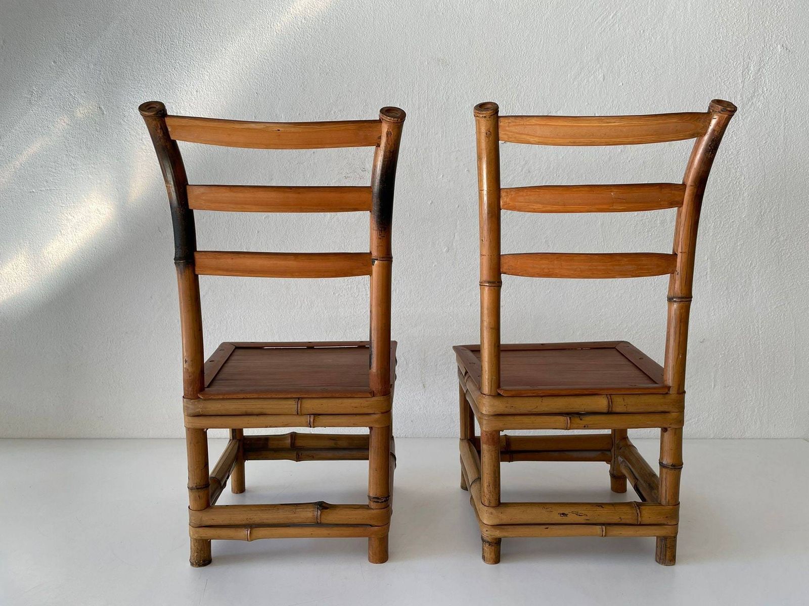 Pair Of Bamboo Kids' Chairs, 1960s photo 886.6