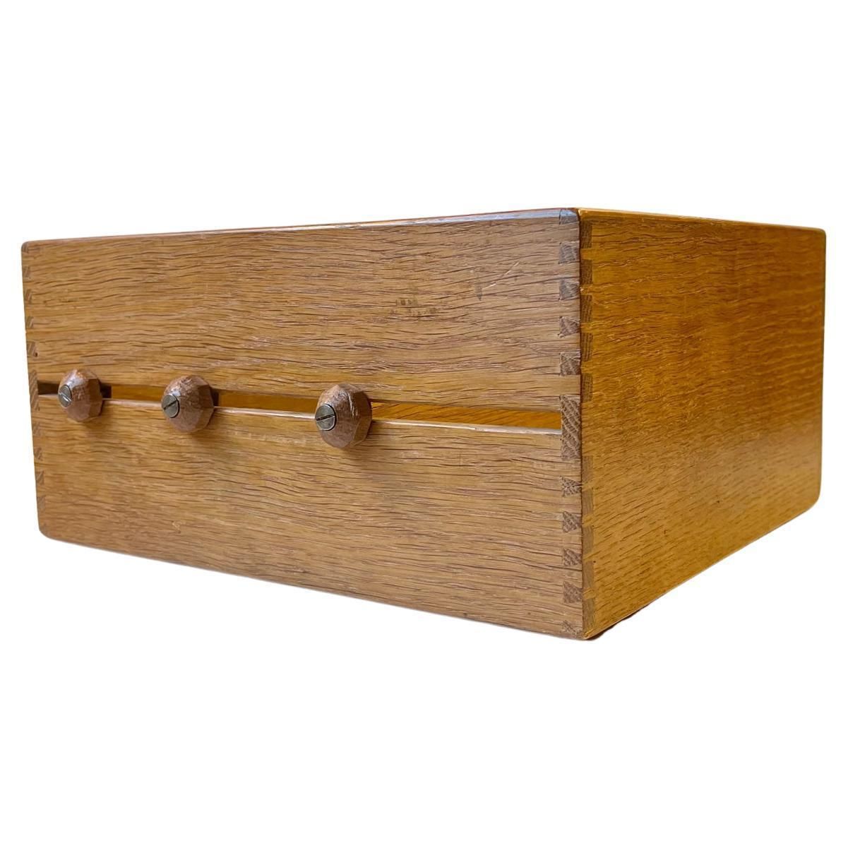 Document Organizer In Oak From Catholic Church, 1960s