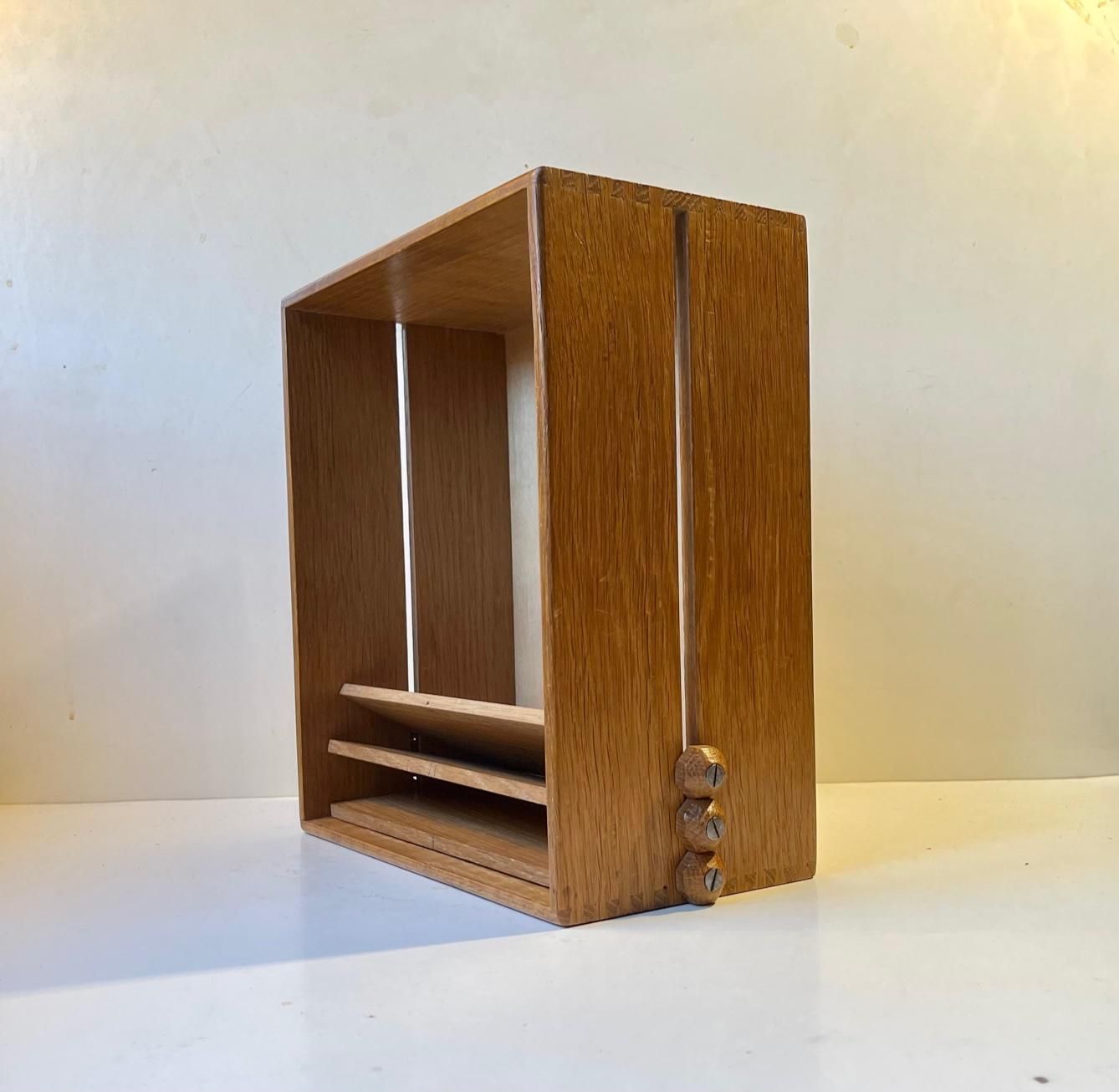 Document Organizer In Oak From Catholic Church, 1960s photo Home Decor